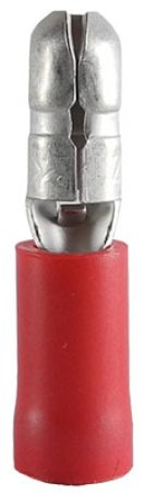 PYÖREÄ PISTOKE, UROS 4 MM PUN 100/PAK 338-108N
