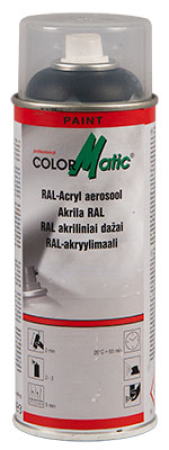 AKRYYLIMAALI RAL9005 MUSTA SATIINIKIILTÄVÄ 104-856648