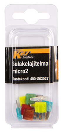 SULAKELAJITEL. 10 KPL MICRO2, K27-BLISTER 400-S03027
