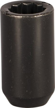 ALUMUTTERI M12X1,25 TÄHTI MUSTA 905-M12125XM