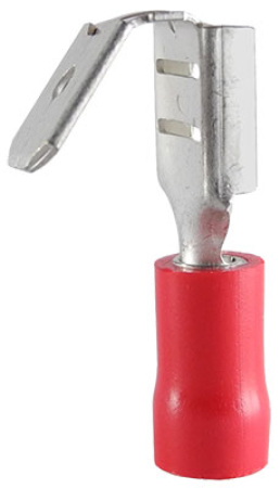 HAAROITUSLIITIN PUN 6,3 MM 100/PAK 338-173N