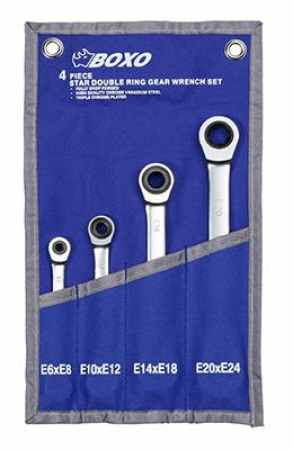 RÄIKKÄLENKKIAVAINSRJ E-TORX 4-OS. E6-E24 284-B44-S4