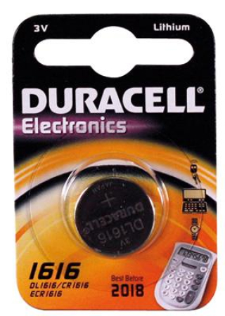 PARISTO 1KPL CR1616 DURACELL 966-1616