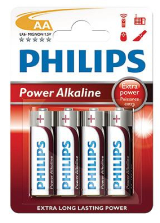 PARISTO 4 KPL AA (LR6) PHILIPS POWER 966-LR6