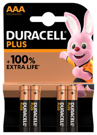PARISTO 4KPL AAA (LR03) DURACELL PLUS 966-2400