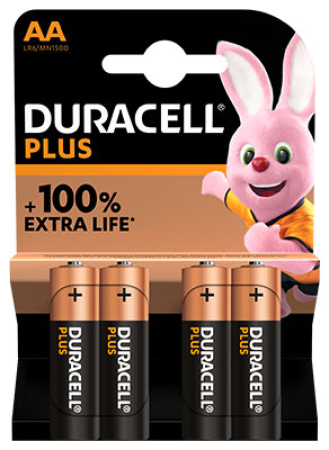 PARISTO 4 KPL AA (LR6) DURACELL PLUS 966-1500
