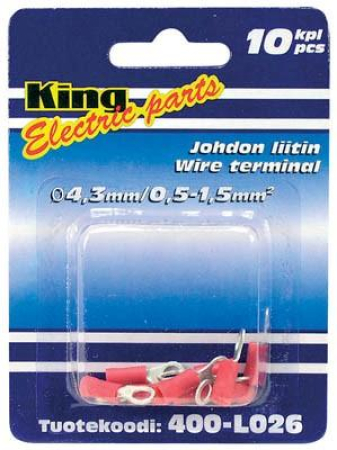 RENGASLIITIN 4MM PUN10KPL KING-BLISTER 400-L026