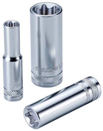 HYLSYAVAIN 1/2&quot; E16 TORX PITKÄ 284-B19L-E16