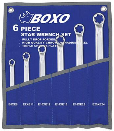 SILMUKKA-AVAINSARJA E-TORX 6-OS. 284-BTX4-S6