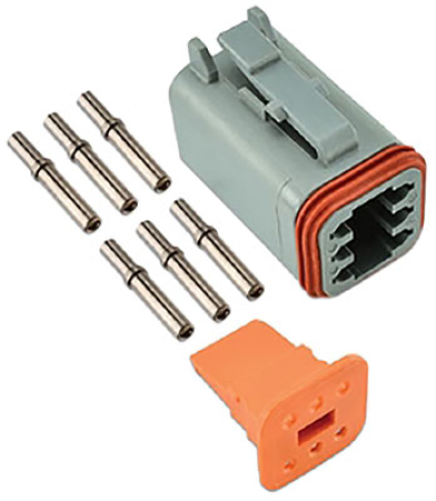 DEUTSCH -PISTOKE 6-PIN, 0,5-1,5 MM 338-37501