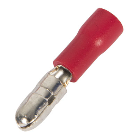 PYÖR. PISTIKE 4 MM PUN 10 KPL K27 400-L02427