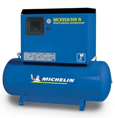 HILJAINEN KOMPRESSORI 270 L. SÄILIÖ 5,5KW MICHELIN 282-10-MCX958300