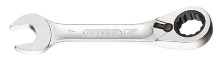 RÄIKKÄLENKKIAVAIN 18MM LYHYT SUUNNANVAIHTO 250-7UR-XS18