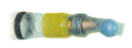 LÄMPÖKUTISTE-PÄÄTEHYLSY 7 MM² SININEN 338-402