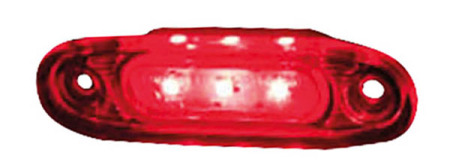 ÄÄRIVALO PUNAINEN LED 12/24V KIRKAS LAS 375-810024