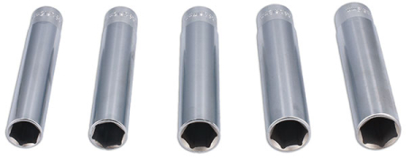 HYLSYSARJA 3/8&quot; PITKÄT HYLSYT 5-OS 258-7823