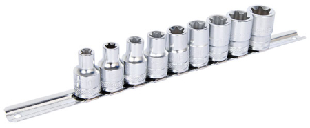 HYLSYSARJA 1/2&quot; KISKOSSA E10-E24 E-TORX 284-B33-TX1909R