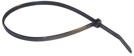 JOHDINSIDE 285 x 4,7 mm, musta, muovinen lukituskieli 338-28547M