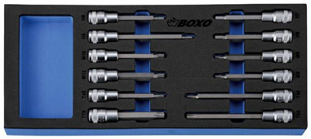 KUUSIOKOLO/TORX/ZXN 1/2&quot; HYLSYSARJA BOXO 284-BX015