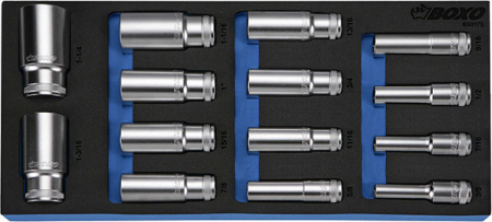 HYLSYSARJA 1/2&quot; PITKÄT 3/8-1 1/4&quot; 284-BX017S