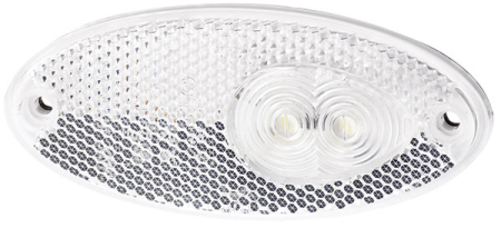 LED-etuäärivalo 12V, ruuvikiinnitys, 5 m kaapeli 374-964295-181