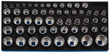 HYLSYSARJA 12-KULMAISET 1/4&quot;,3/8&quot;,1/2&quot; 284-BX646