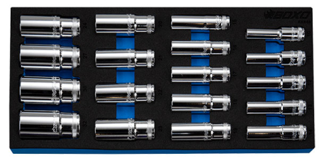 HYLSYSARJA PITKÄT 12-KULMAISET 1/2&quot; 284-BX648