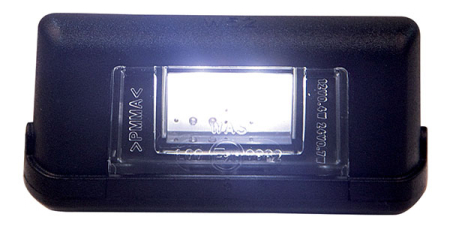 REKISTERIVALO 2-LED 12/24 V MUSTA 375-800032-S