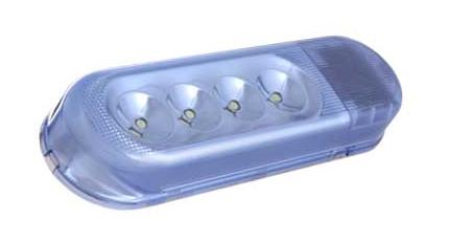 LED-sisävalo sininen, 12/24V, ilman kytkintä 375-3171-4S
