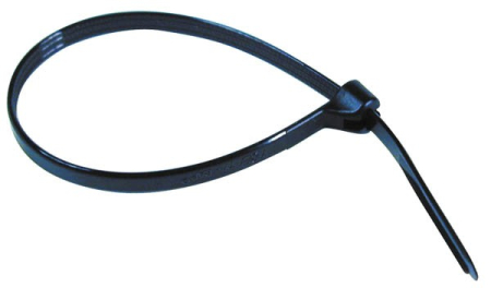 JOHDINSIDE 186 x 4,8 mm, musta, teräksinen lukituskieli 338-18648TM