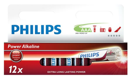 PARISTO AAA (LR03) 12KPL PHILIPS POWER 966-LR03-12