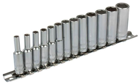 1/4&quot; PITKÄT HYLSYT KISKOSSA 13-OS.4-14MM 284-B33-2013RL