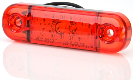 ÄÄRIVALO SLIM LED PUNAINEN 12/24V 375-800344