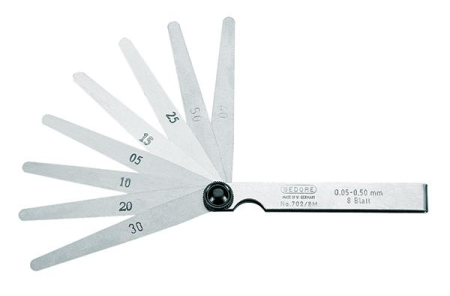 VÄLYSMITTA 0.002-0.020&quot; 8 OSAA GEDORE 250-702-8A