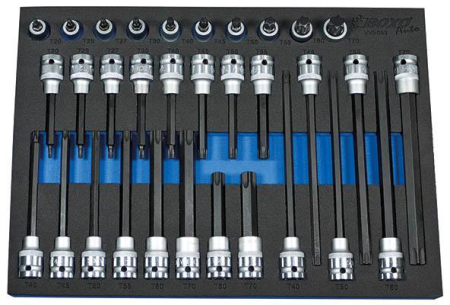 TORXKÄRKISARJA 1/2&quot; 32-OS. T20-T70 291-BE053