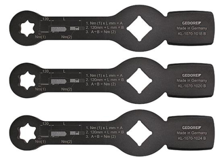 LYÖNTIAVAINSARJA TORX E18, E20, E24 252-KL107010B