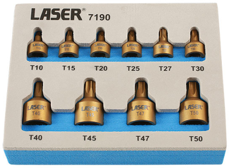 TORX HYLSY SARJA 10 OS. LYHYT 258-7190