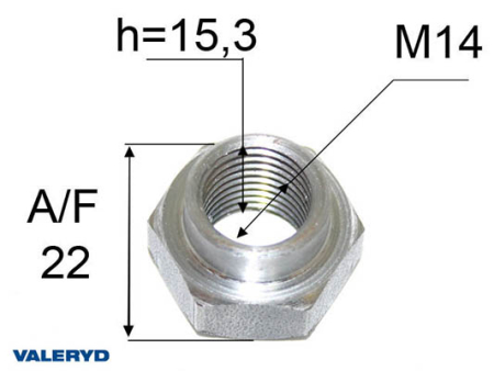 KRUUNUMUTTERI M14X1,5 125-1293001