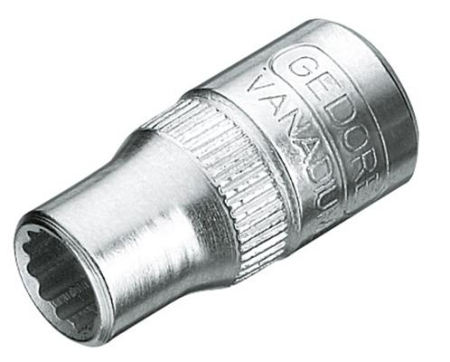 HYLSYAVAIN 1/4&quot; 6MM 12K  GEDORE 250-D20-6