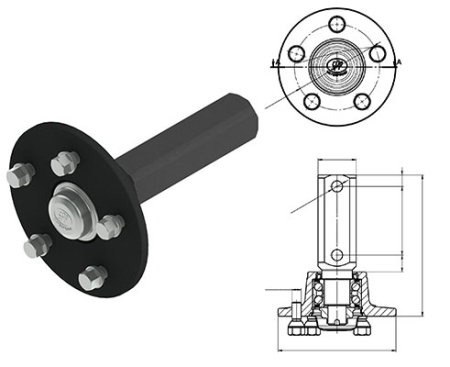 PYÖRÄNNAPA 5X112 PULTTIKIINNITTEINEN 123-CW-0405C
