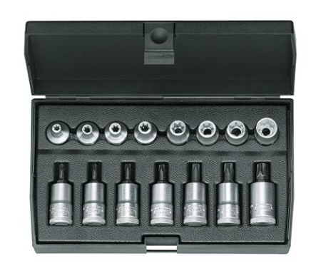 HYLSYSARJA 3/8&quot; TORX/E-TORX GEDORE 250-ITX30TX-015