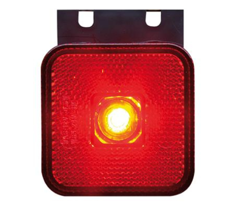 LED-ÄÄRIVALO 12/24V PUNA. JOHTO 220 mm 375-800288