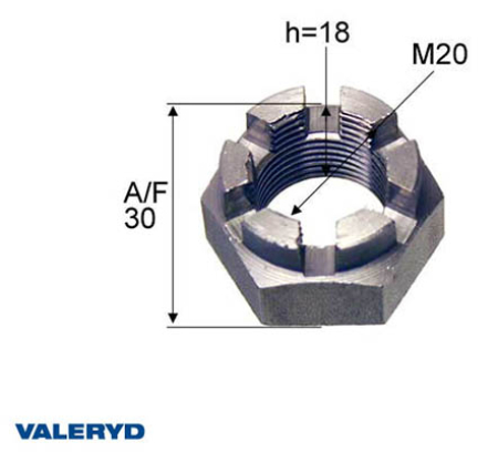 KRUUNUMUTTERI M20X1,5 125-1291001