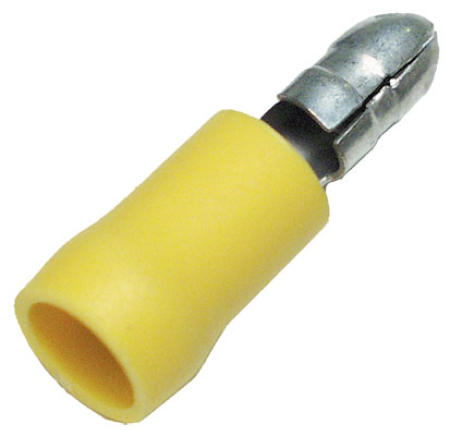 PYÖREÄ PISTOKE, UROS 5 MM KELT,100/PAK 338-183N