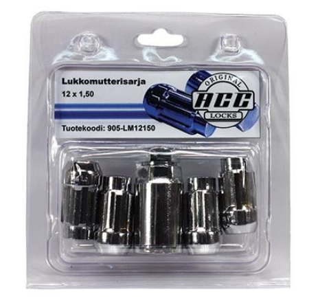 LUKKOMUTTERISARJA M12X1,50 UMPI AV19 905-LM12150