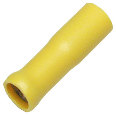 PYÖREÄ PISTOKE, NAARAS 5 MM KELT,100/PAK 338-184N