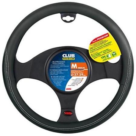 OHJAUSPYÖRÄN SUOJUS CLUB MUSTA 37-39CM 925-33066
