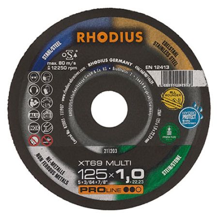 KATKAISUL.XT69 MULTI 125X1,0X22,23 25KPL 283-60-XT691251