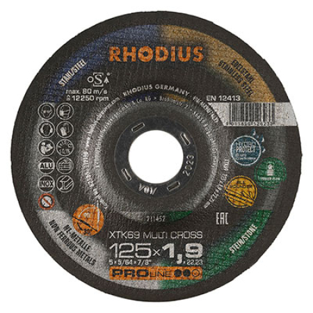 KATKAISU/HIONTALAIKKA XTK69 MULTI CROSS 125X1,9X22,2 283-60-XTK6912519