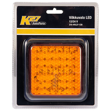 VILKKUVALO LED KELTAINEN 375-VVL27-120